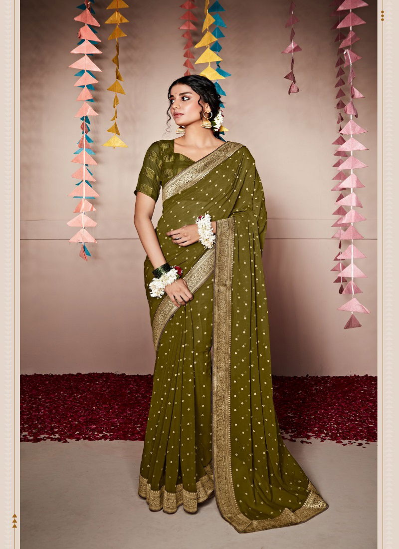 Nitya Vol 5 Georgette Party Wear Sarees Catalog
